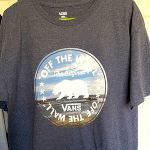 Men’s large gray vans T-shirt, never worn